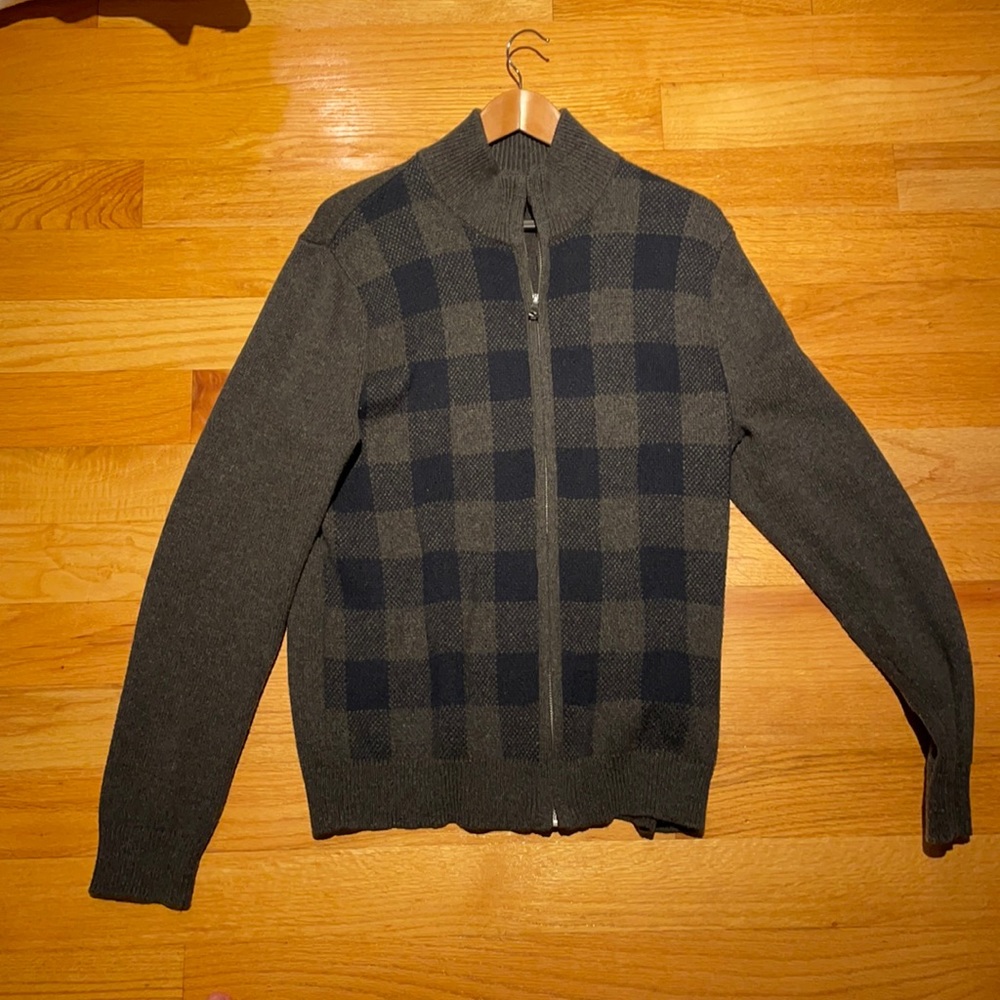 Full zip dress sweater